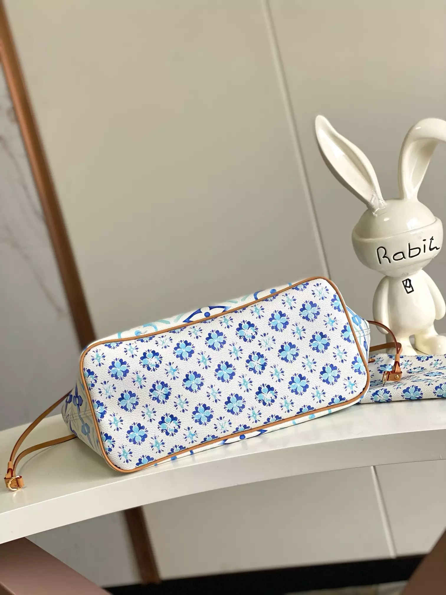 Neverfull MM Lagoon Blue Monogram Tiles Canvas - Repbags.ru - Image 5