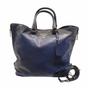 Prada Dark Blue Tote Bag