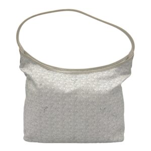 Boheme Tote Bag PM White in Coated Canvas, Silver hardware