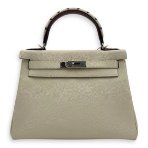 Kelly Craie/Black/Fauve/Rouge H in Togo, Palladium hardware