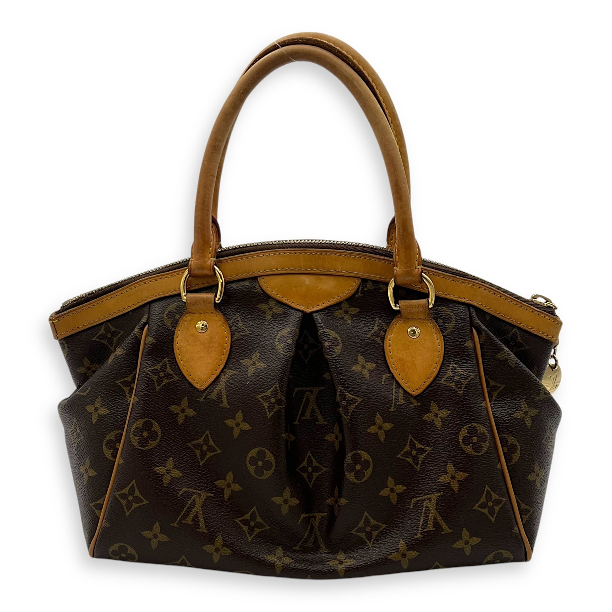 Tivoli Top Handle Bag Small Brown in Monogram Coated Canvas, Gold hardware - Image 3