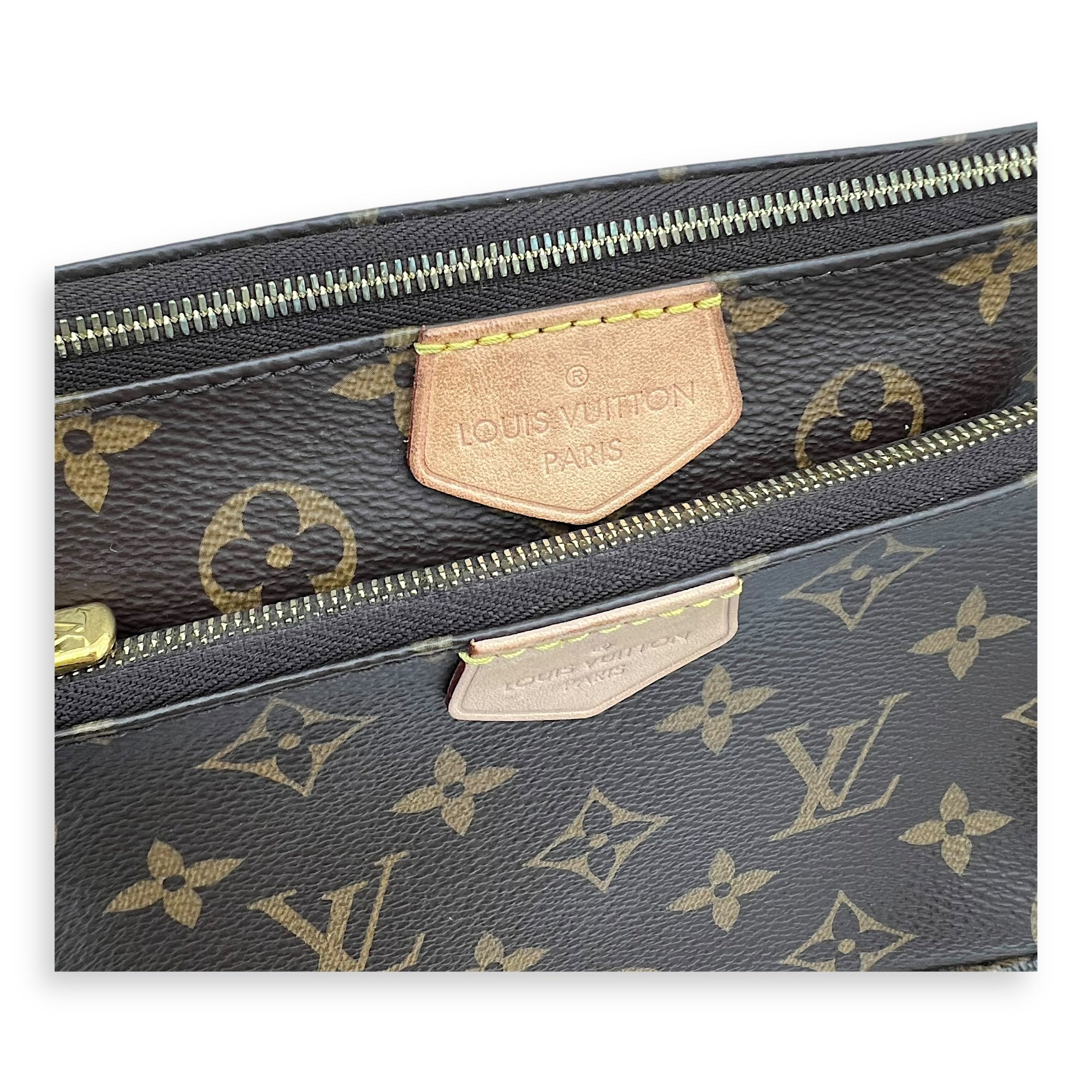 Multi-Pochette Accessoires Crossbody Bag Brown in Monogram Coated Canvas, Gold hardware - Image 11