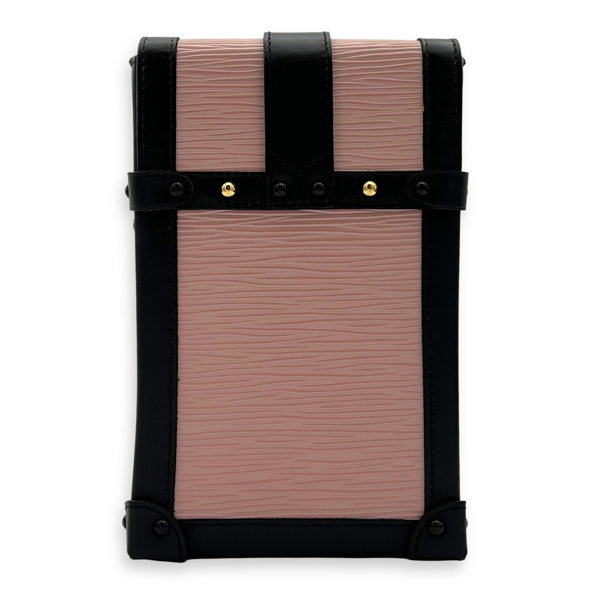 Trunk Crossbody Bag Ballerina in Epi Leather, Gold hardware - Image 3