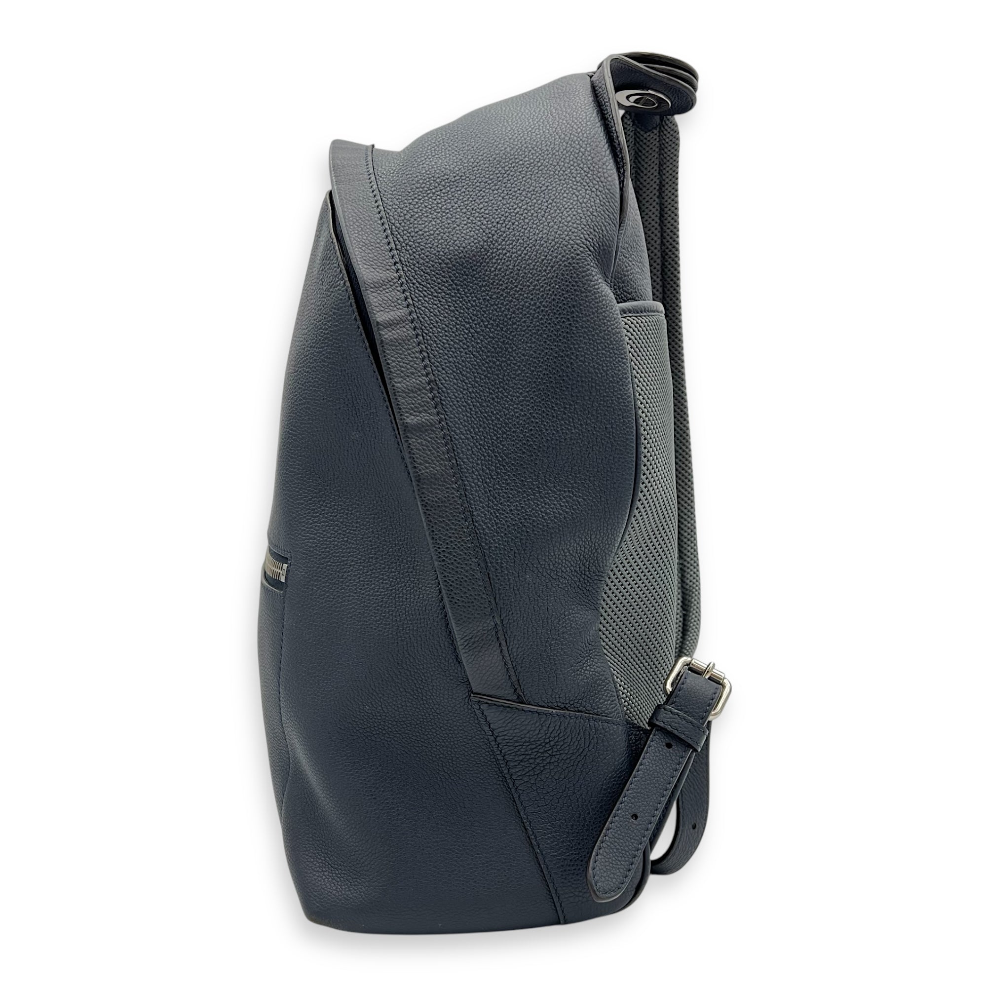 Chiodo Backpack Blue in Calfskin, Silver hardware - Image 5