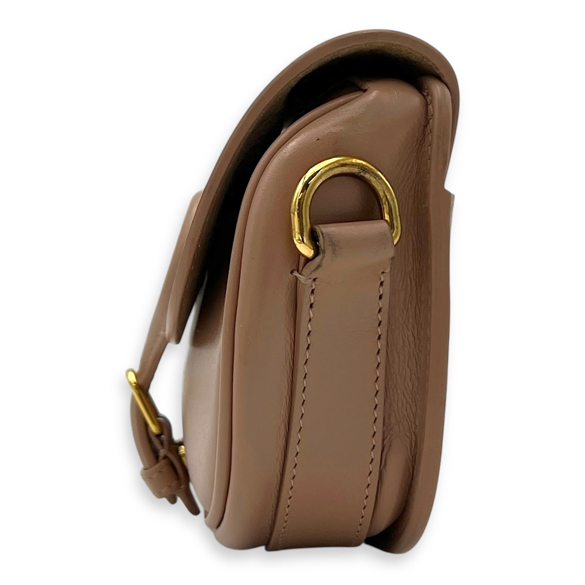 Bobby Shoulder Bag Pink in Calfskin, Gold hardware - Image 5