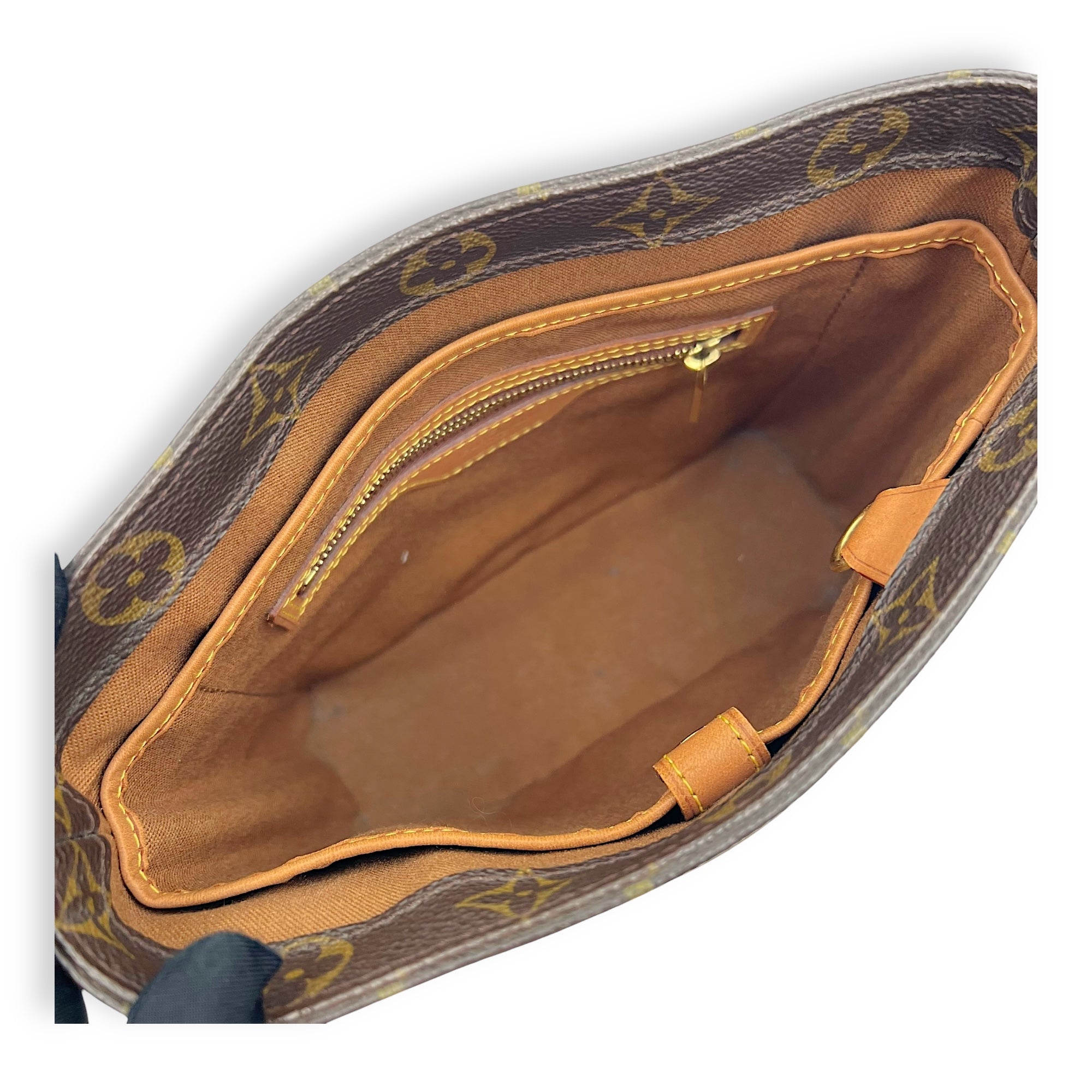 Vavin Top Handle Bag PM Brown in Monogram Coated Canvas, Gold hardware - Image 7