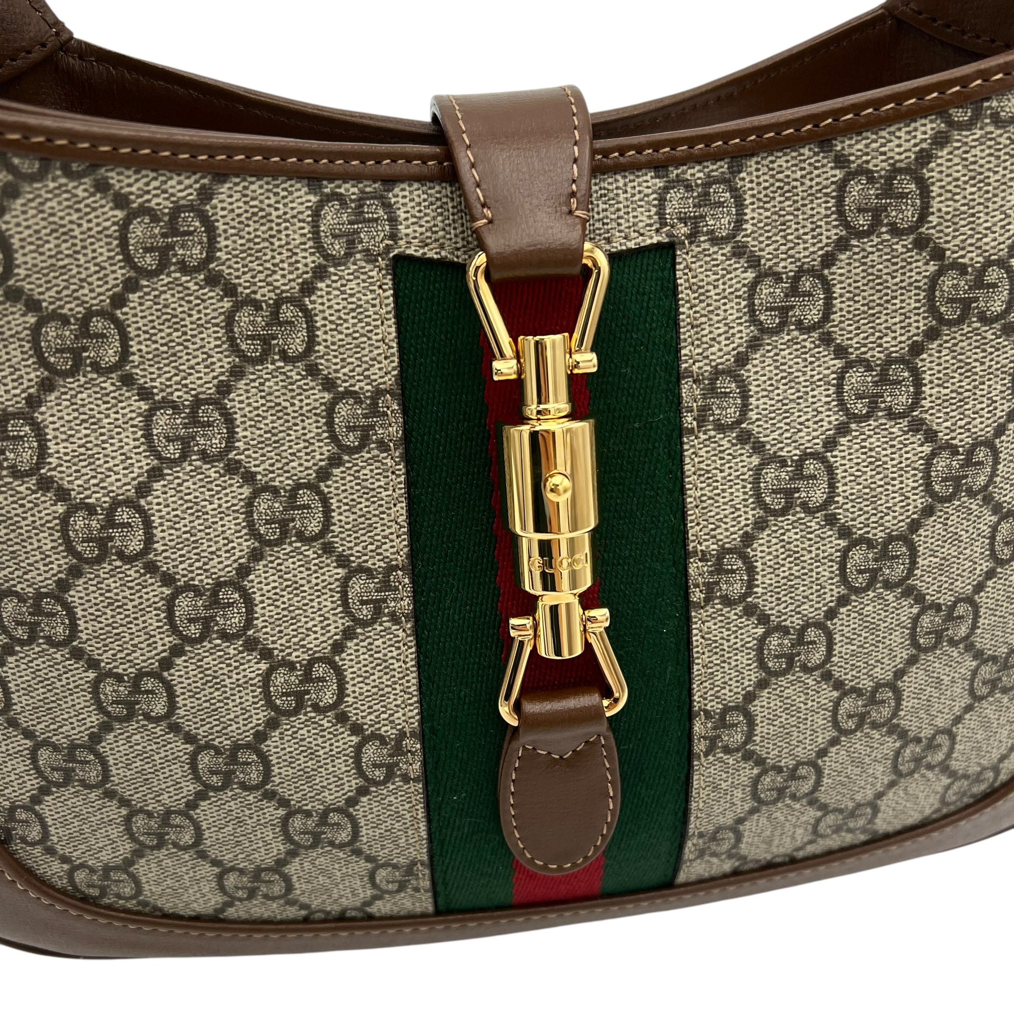 Jackie 1961 Top Handle Bag Beige in Coated Canvas, Gold hardware - Image 8