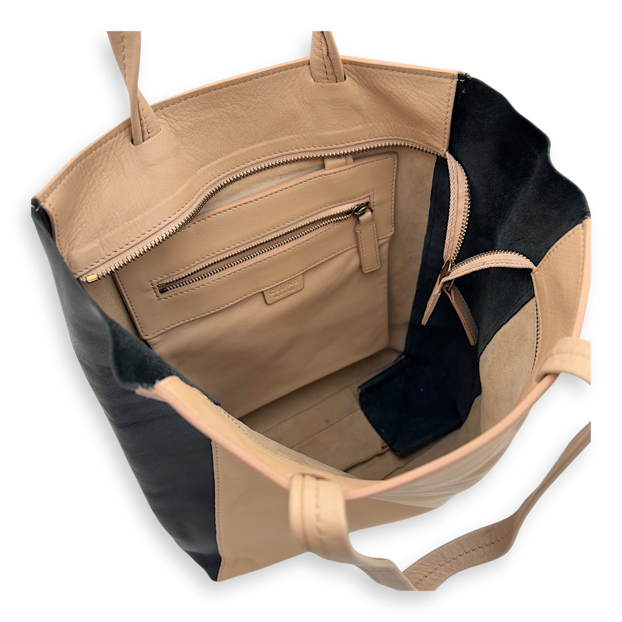 Cabas Tote Bag Beige in Calfskin - Image 5