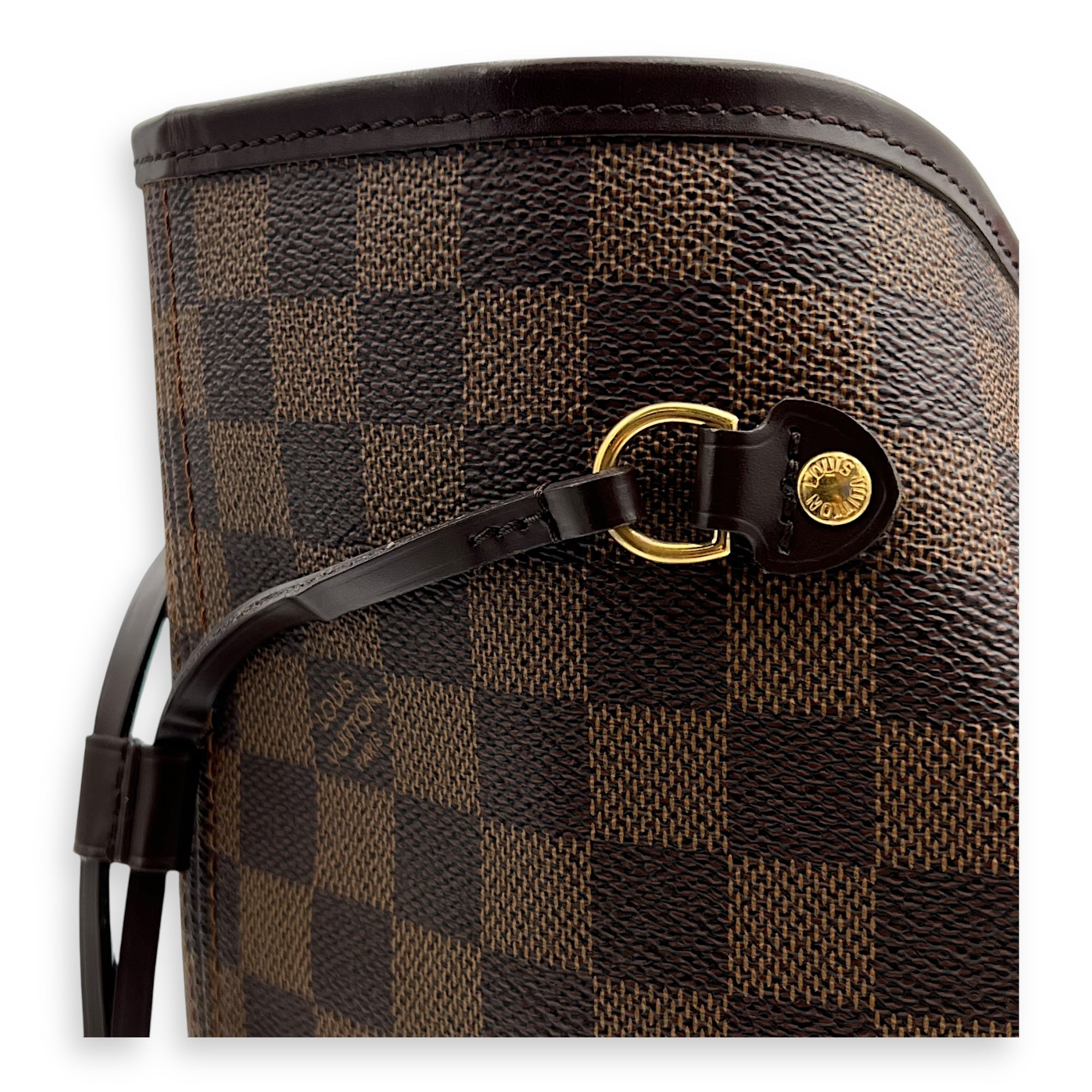 Neverfull Tote Bag GM Brown in Coated Canvas, Gold hardware - Image 8