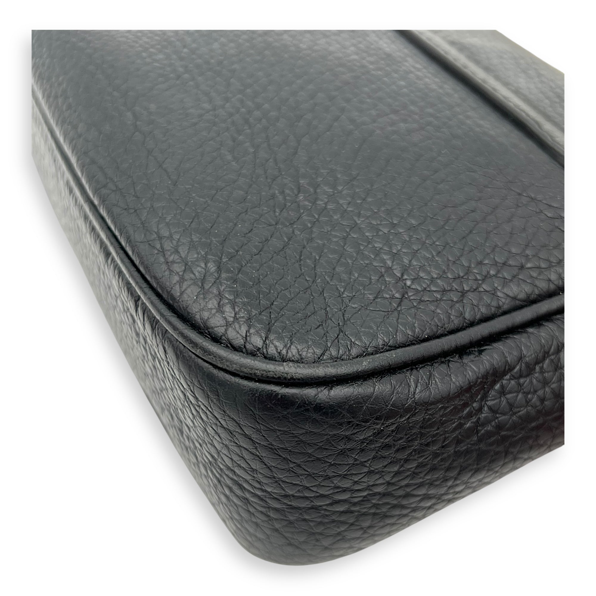 Soho Crossbody Bag Black in Calfskin, Gold hardware - Image 11