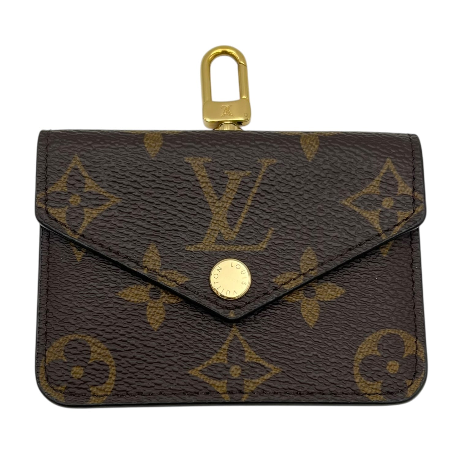Felicie Strap and Go Wallet On Chain Brown in Monogram Coated Canvas, Gold hardware - Image 9