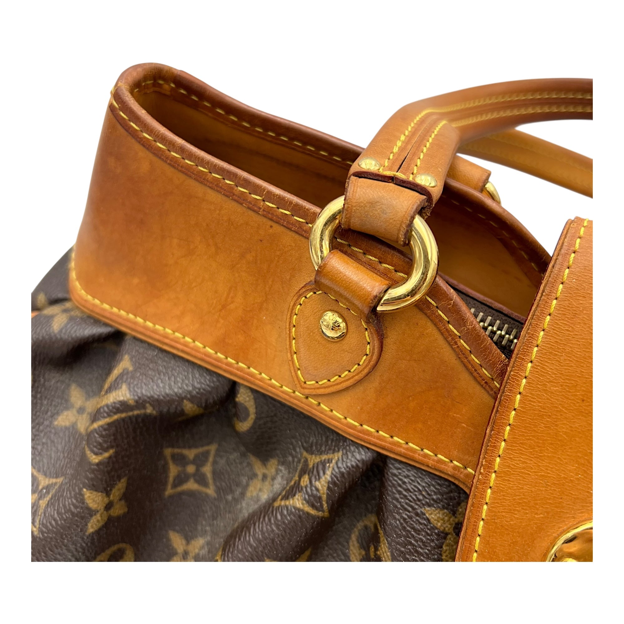 Boetie Shoulder Bag in Monogram Coated Canvas Gold hardware - Image 9