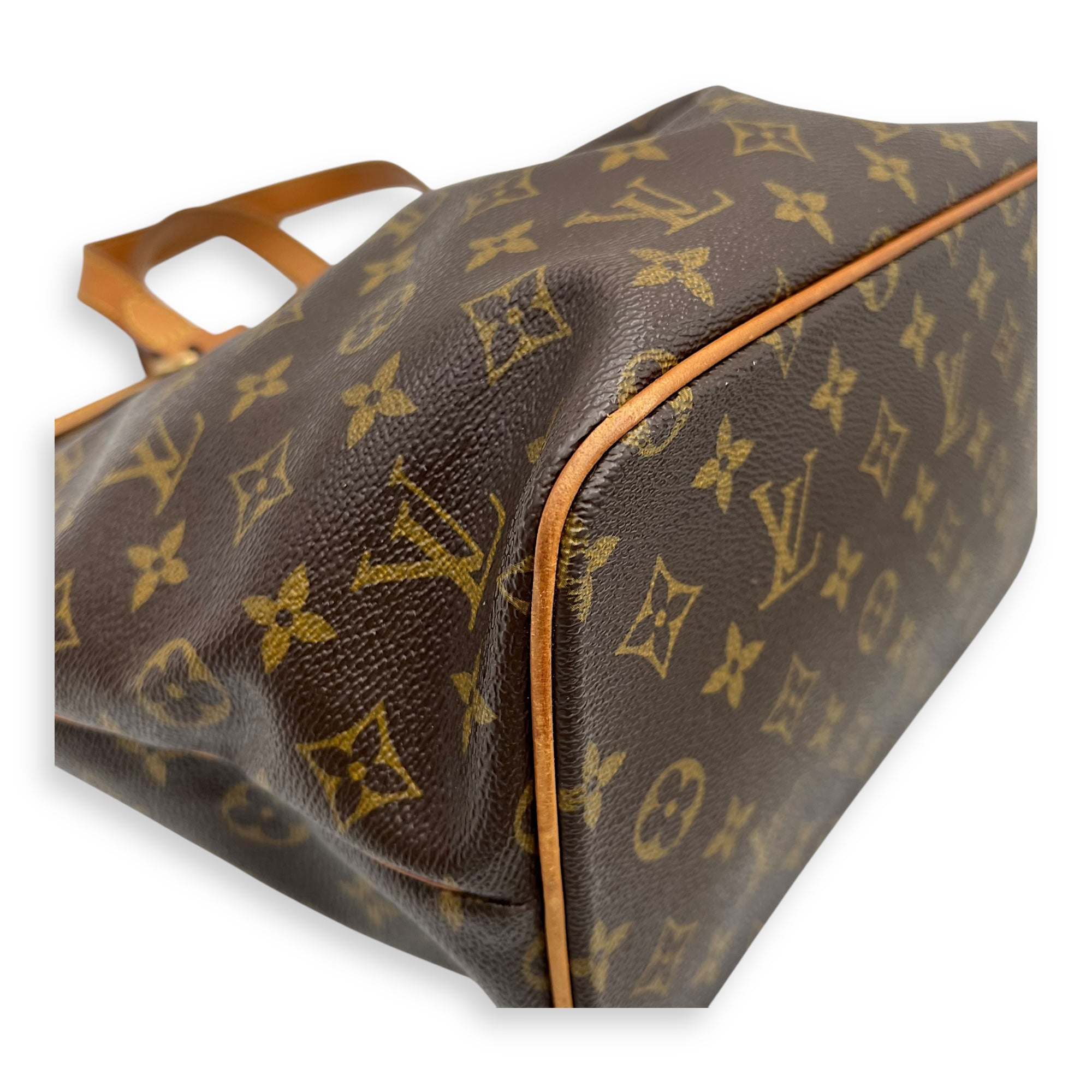 Palermo Top Handle Bag Brown in Monogram Coated Canvas, Gold hardware - Image 9