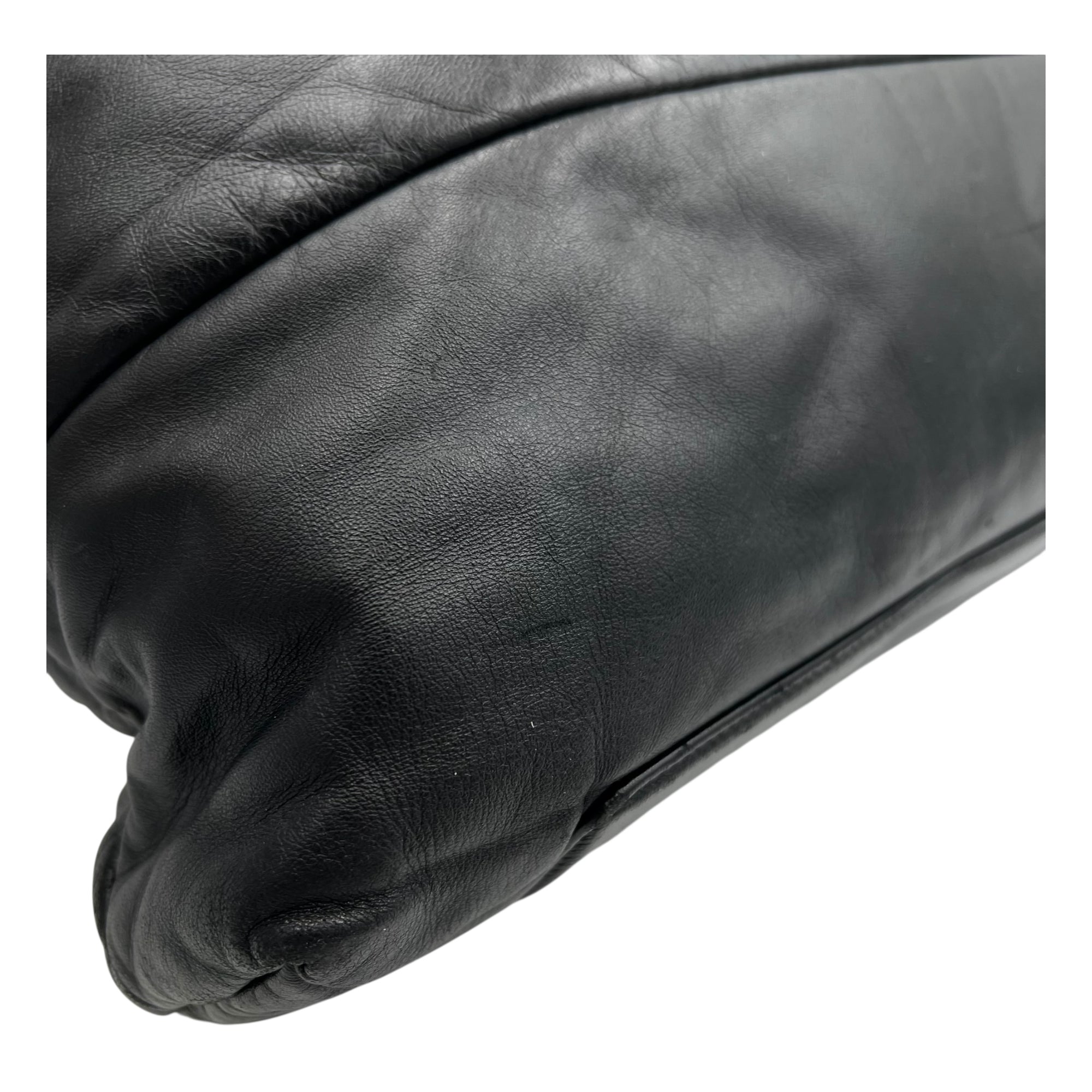 Coco Cocoon Shoulder Bag Black in Calfskin, Silver hardware - Image 10