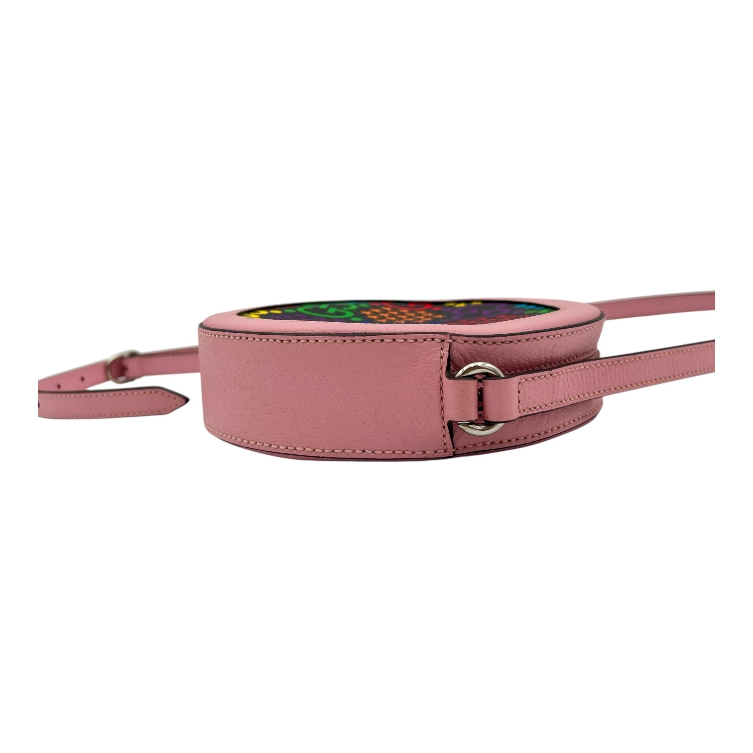 Psychedelic Crossbody Bag Multi-colour in Coated Canvas, Silver hardware - Image 5