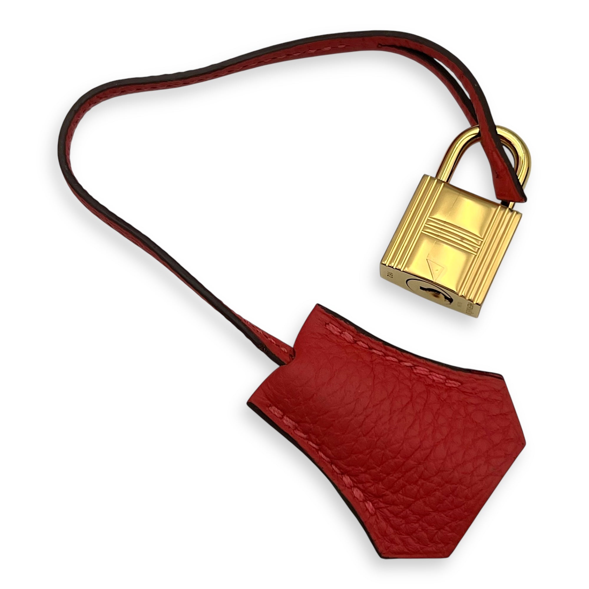 Kelly 28 Rouge Pivoine Top Handle Bag in Togo, Gold hardware - Image 12