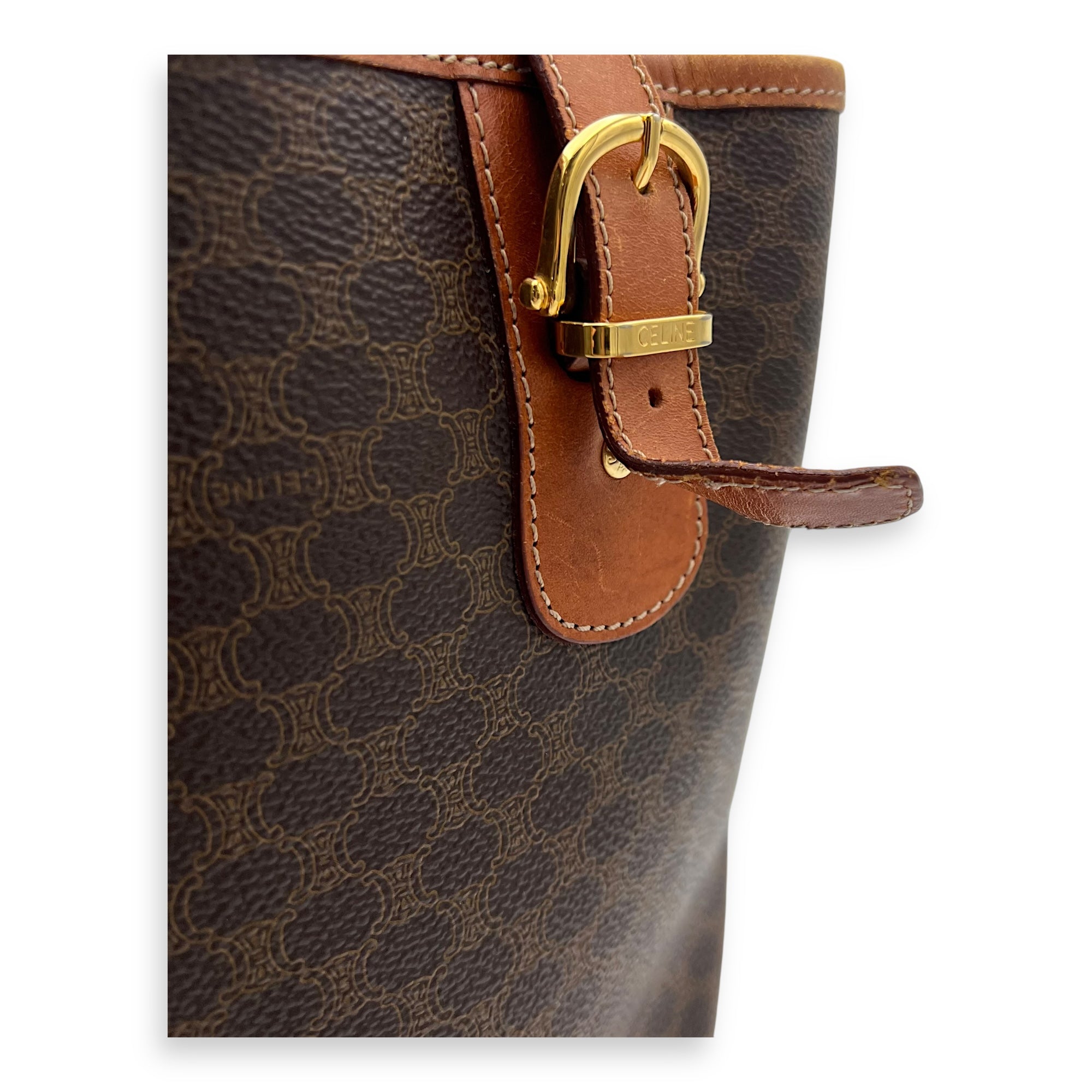 Macadam Shoulder Bag Brown in Coated Canvas, Gold hardware - Image 12