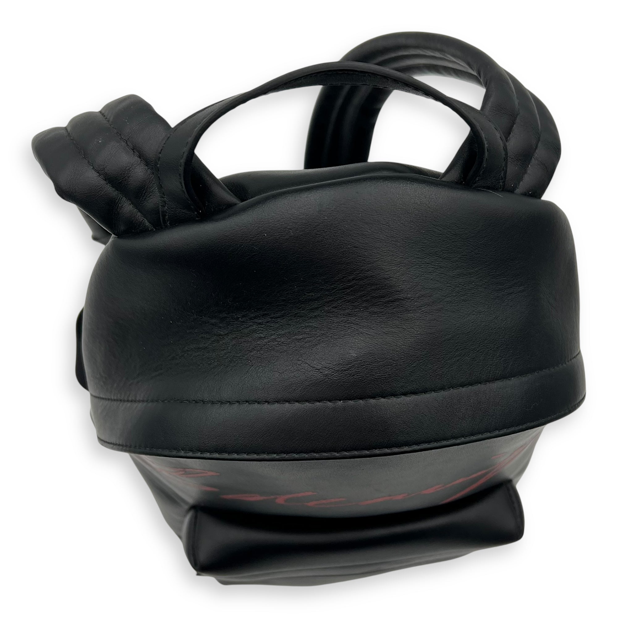 Logo Backpack Black in Calfskin, Silver hardware - Image 11