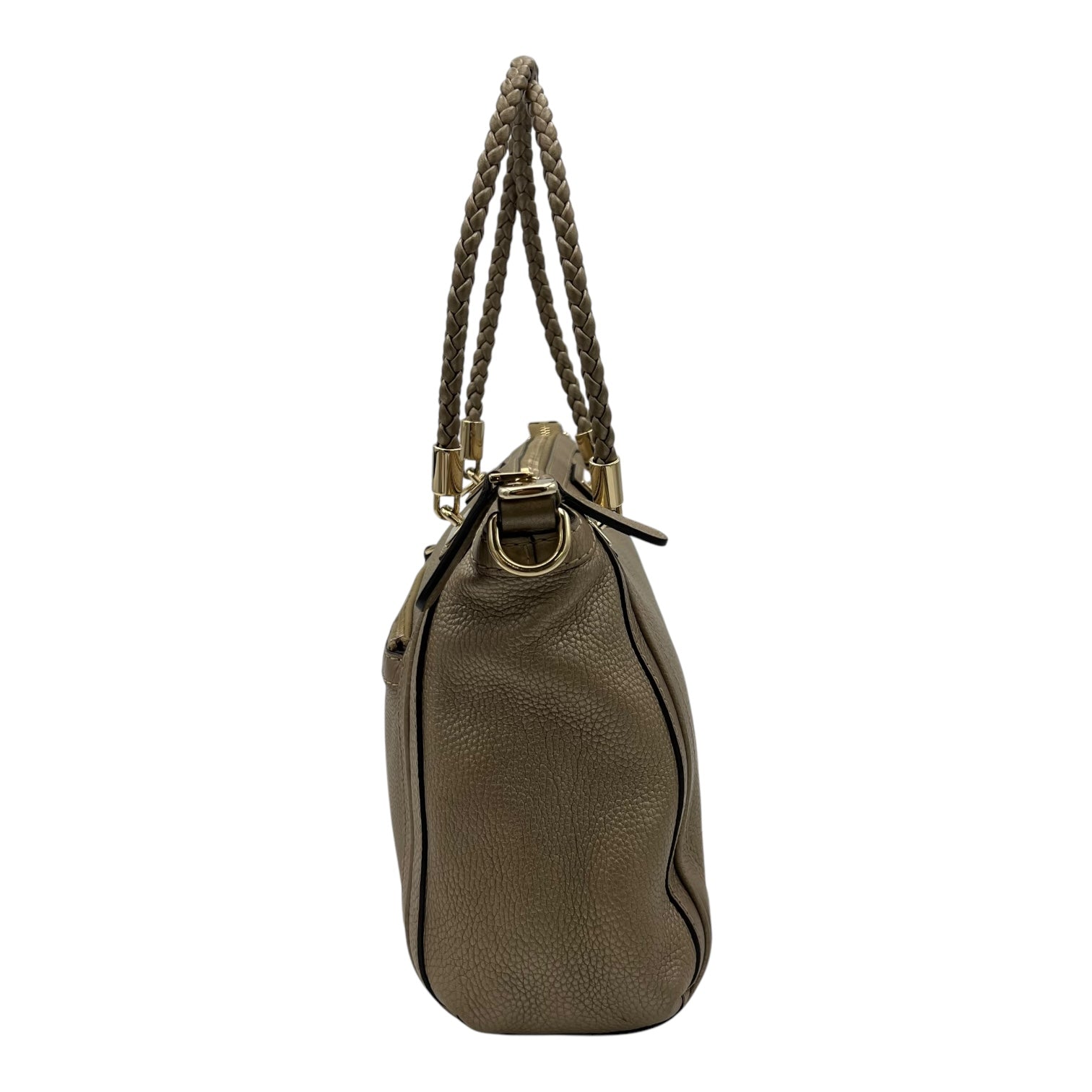 Twist Shoulder Bag Gold in Calfskin, Gold hardware - Image 5