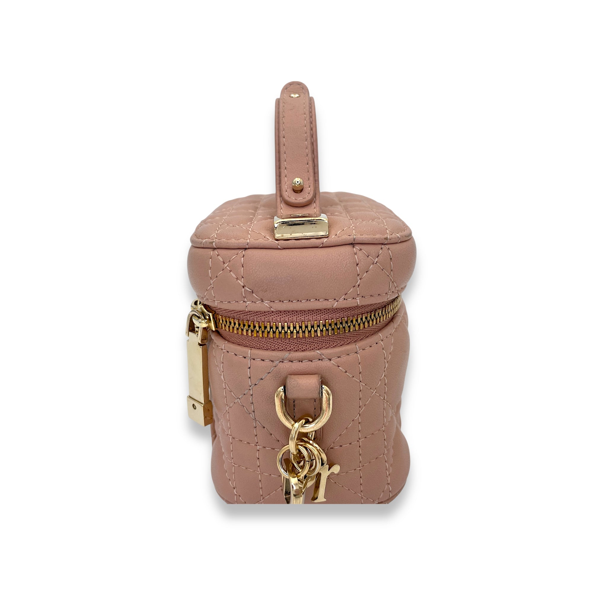 LADY DIOR Micro Vanity bag in Lambskin, Gold Hardware - Image 9