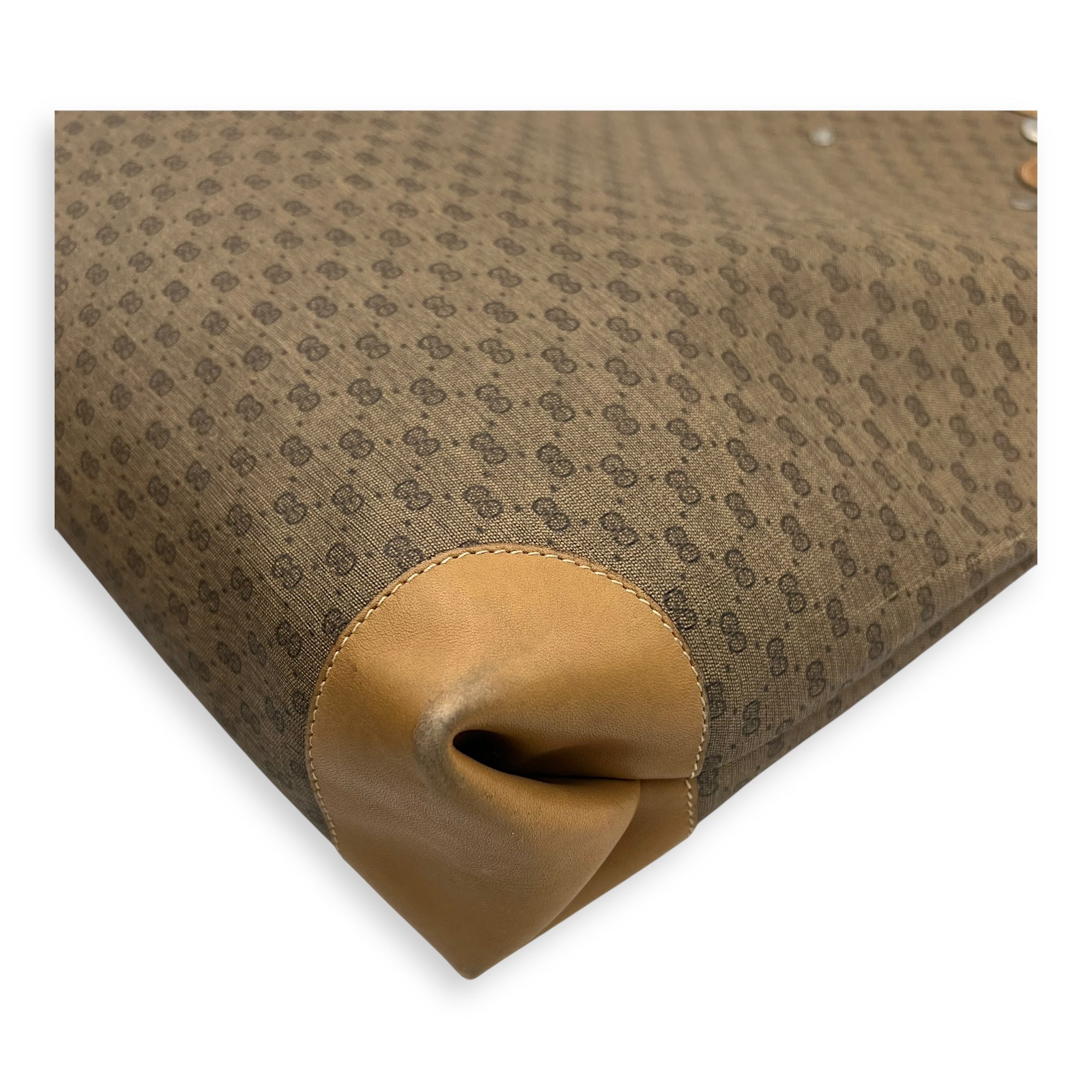 GG Tote Bag Brown in Coated Canvas, Gold hardware - Image 13