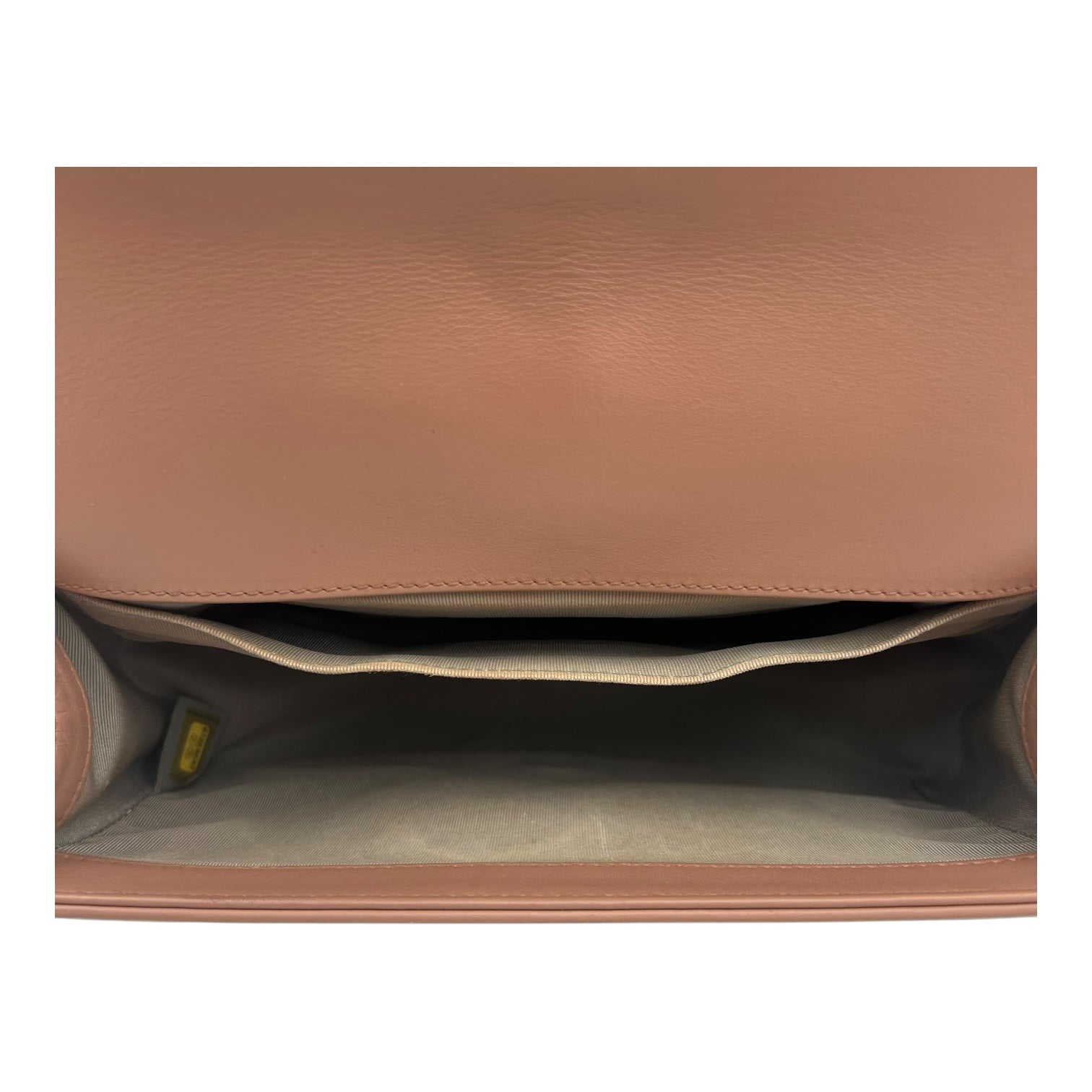 Boy Medium Pink Shoulder Bag in Calfskin, Ruthenium hardware - Image 7