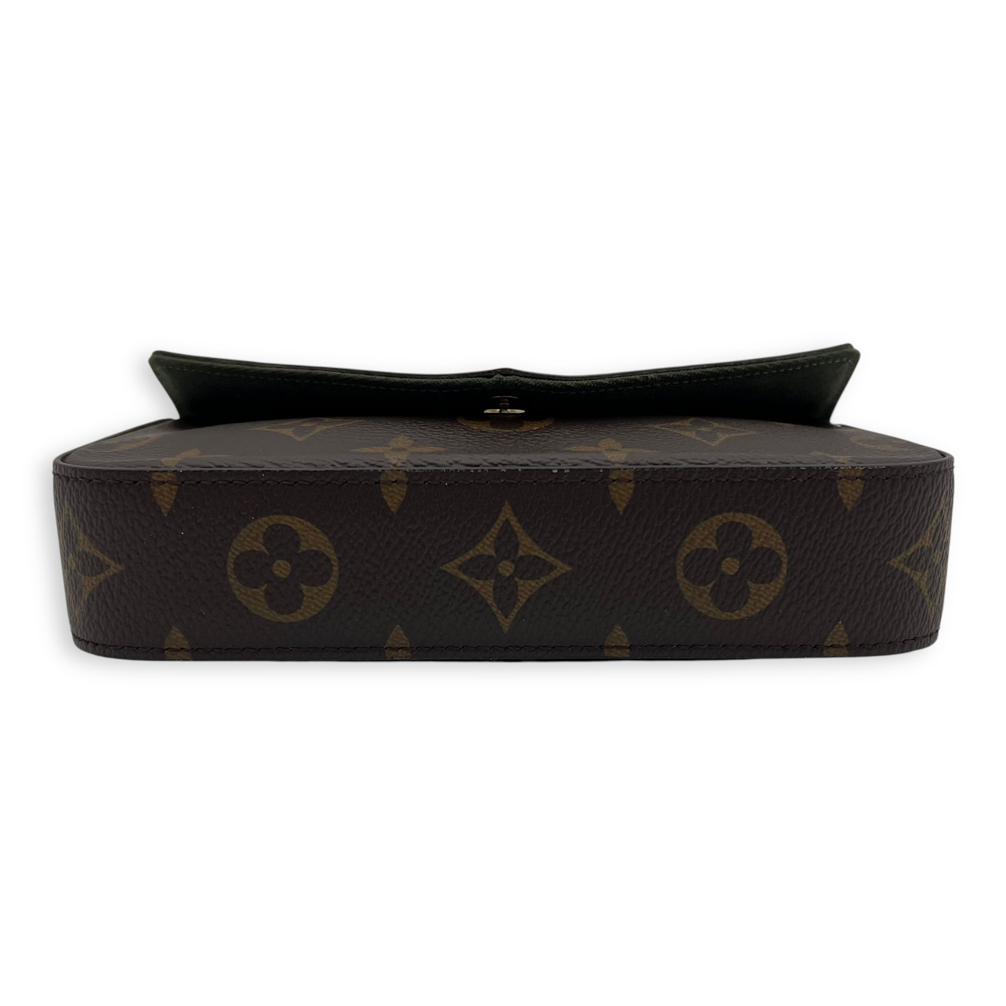 Felicie Strap & Go Brown Crossbody Bag in Monogram Coated Canvas, Gold hardware - Image 6