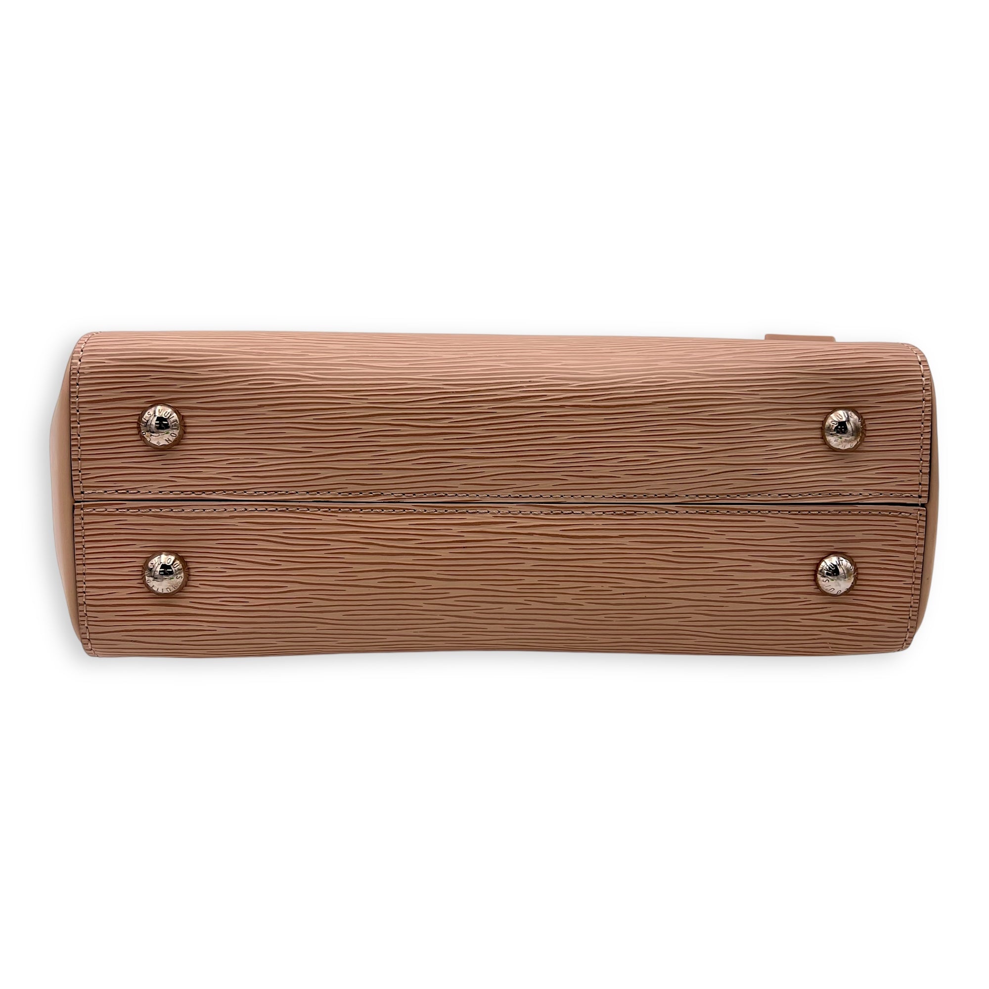 Cluny MM Top handle bag in Epi leather, Silver Hardware - Image 6