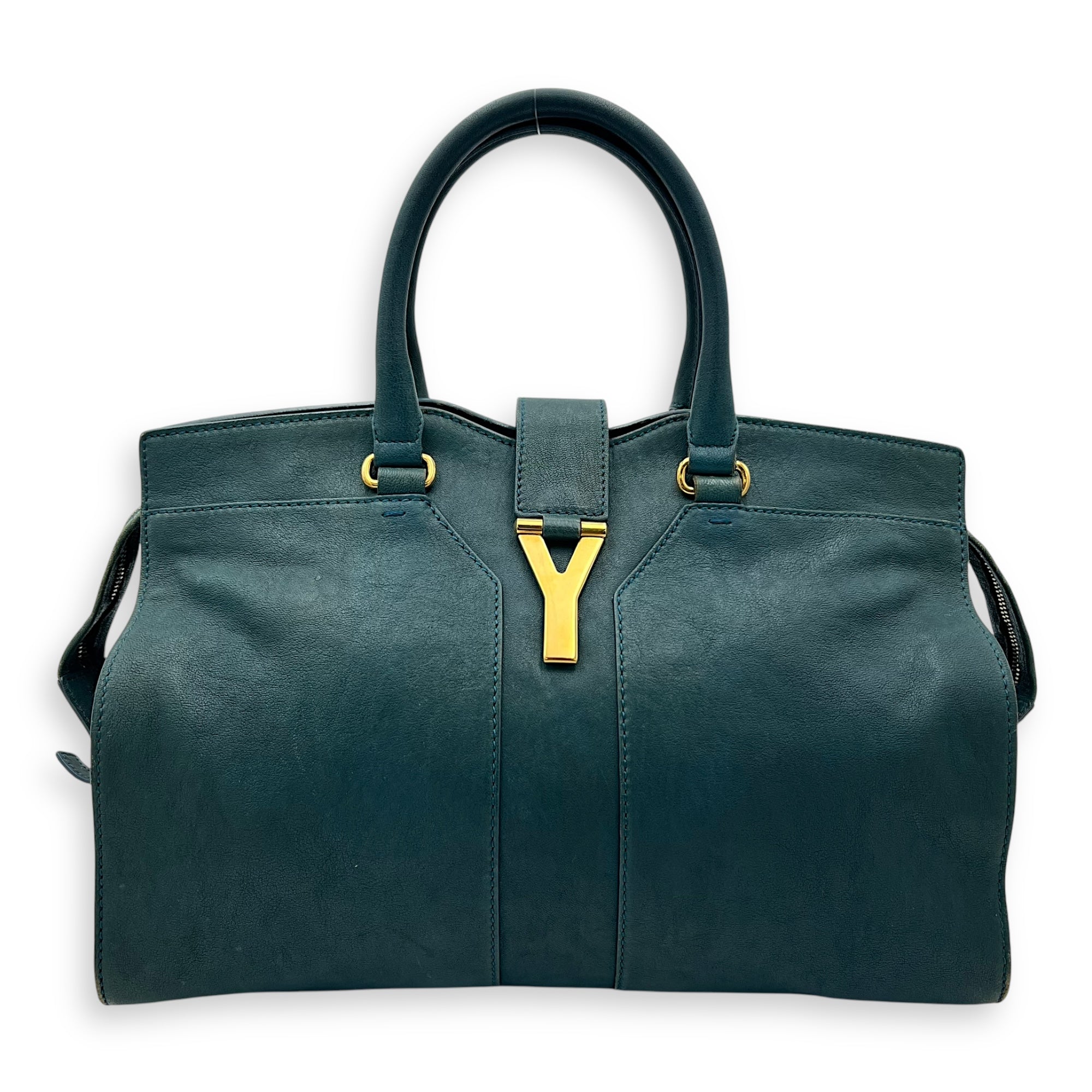 Cabas Chyc Sac Ligne Y Top handle bag in Calfskin, Gold Hardware