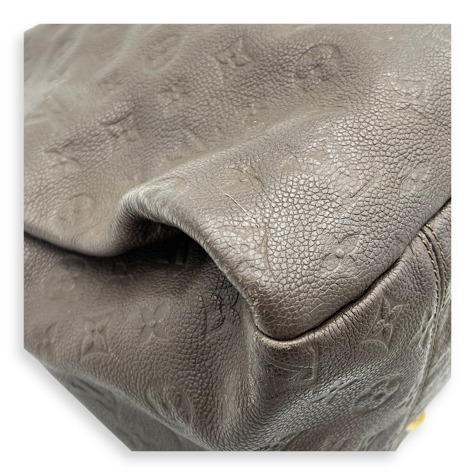 Artsy Shoulder Bag Brown in Empreinte Leather, Gold hardware - Image 8