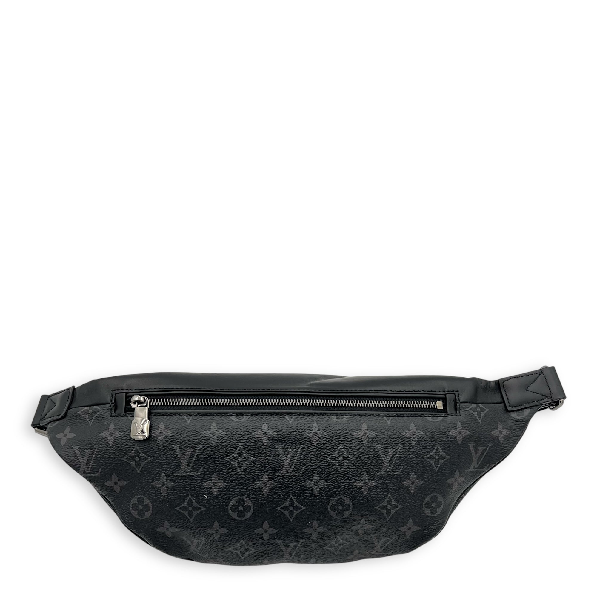Discovery Bumbag Black in Monogram Coated Canvas, Silver hardware - Image 3