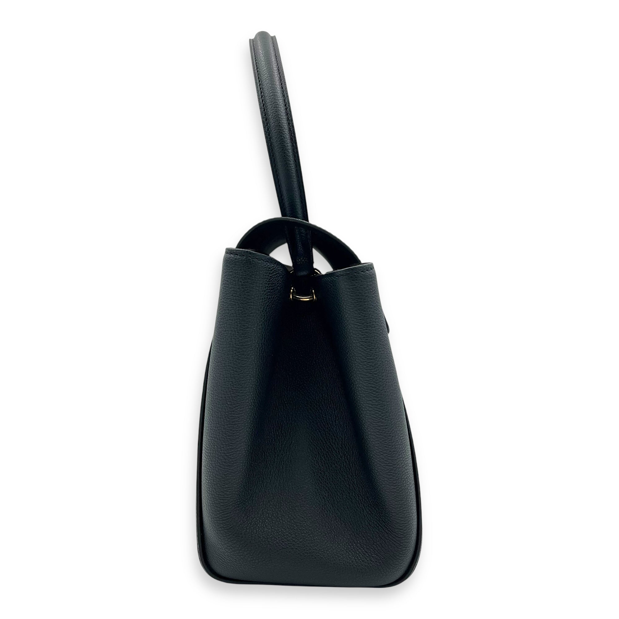 Trocadero Shoulder Bag Black in Empreinte Leather, Gold hardware - Image 4