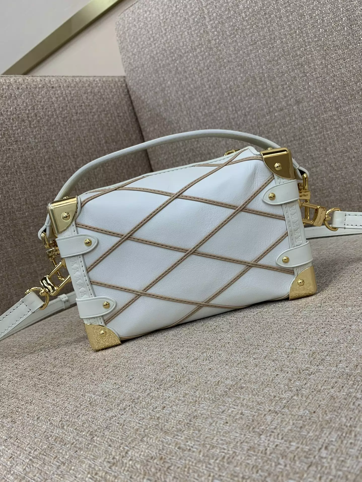 Side Trunk MM Malletage Chestnut Brown Leather - Repbags.ru - Image 3