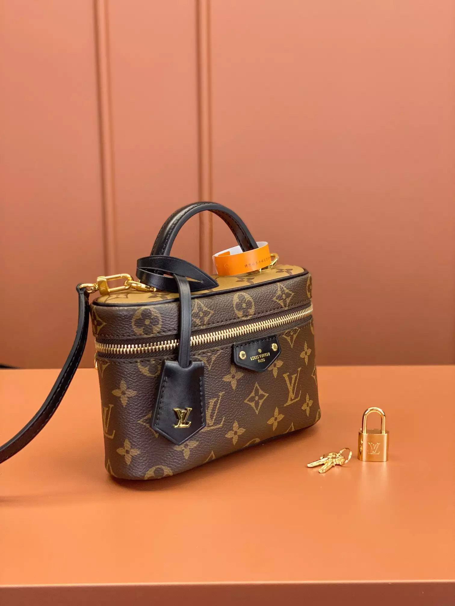 Vanity Chain Pouch Monogram Brown Coated Canvas - Repbags.ru - Image 4