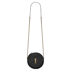 Vinyle in Grain de Poudre Leather round zipped bag