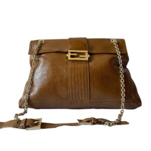 Fendi Brown Baguette Shoulder Bag