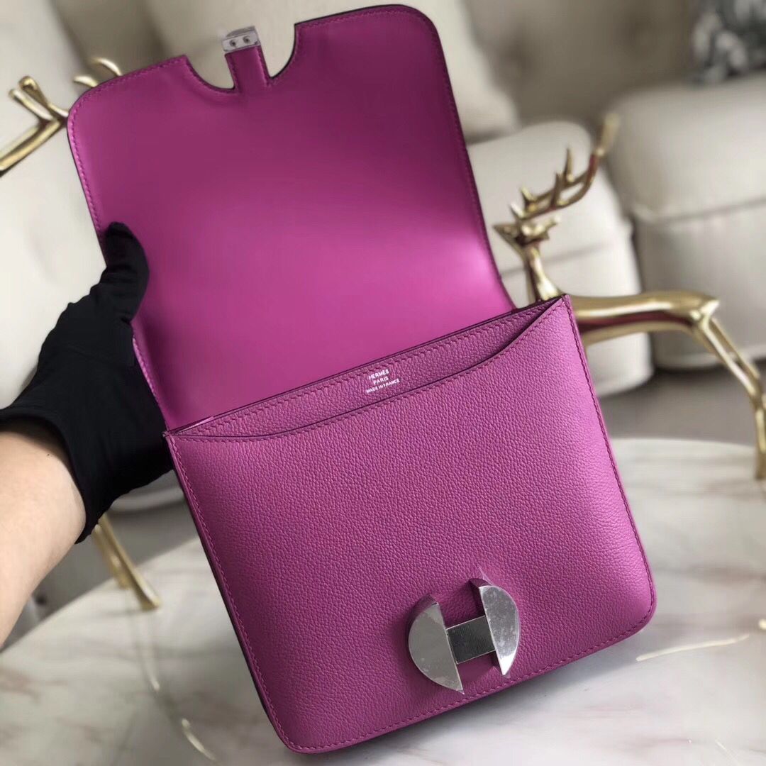 Hermes 2002 20cm Bag In Magnolia Evercolor Calfskin - Image 7