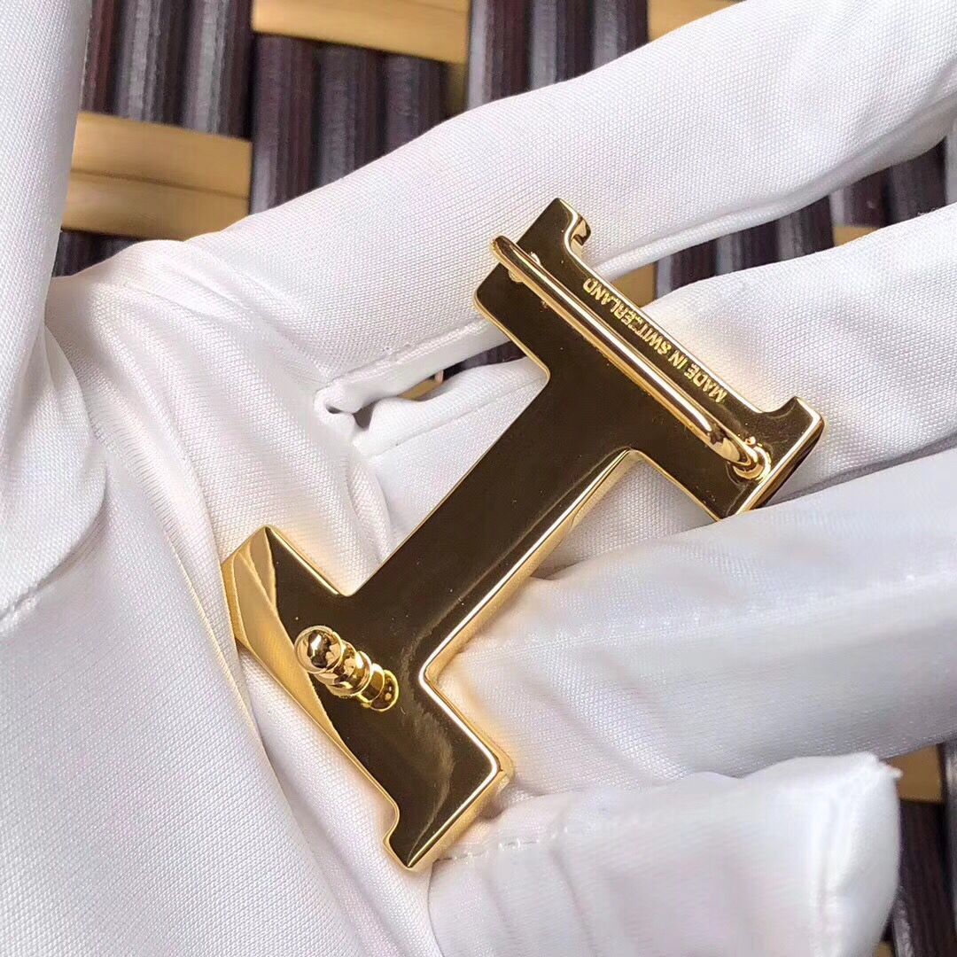 Hermes Mini Constance 24mm Reversible Belt Black/Taupe - Image 8