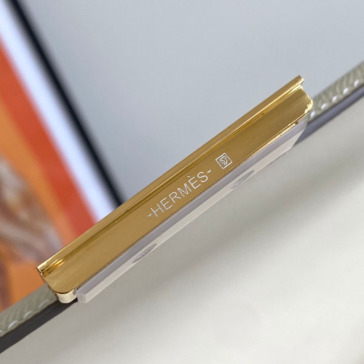 Hermes White Constance MM 24cm Epsom Leather Bag - Image 10