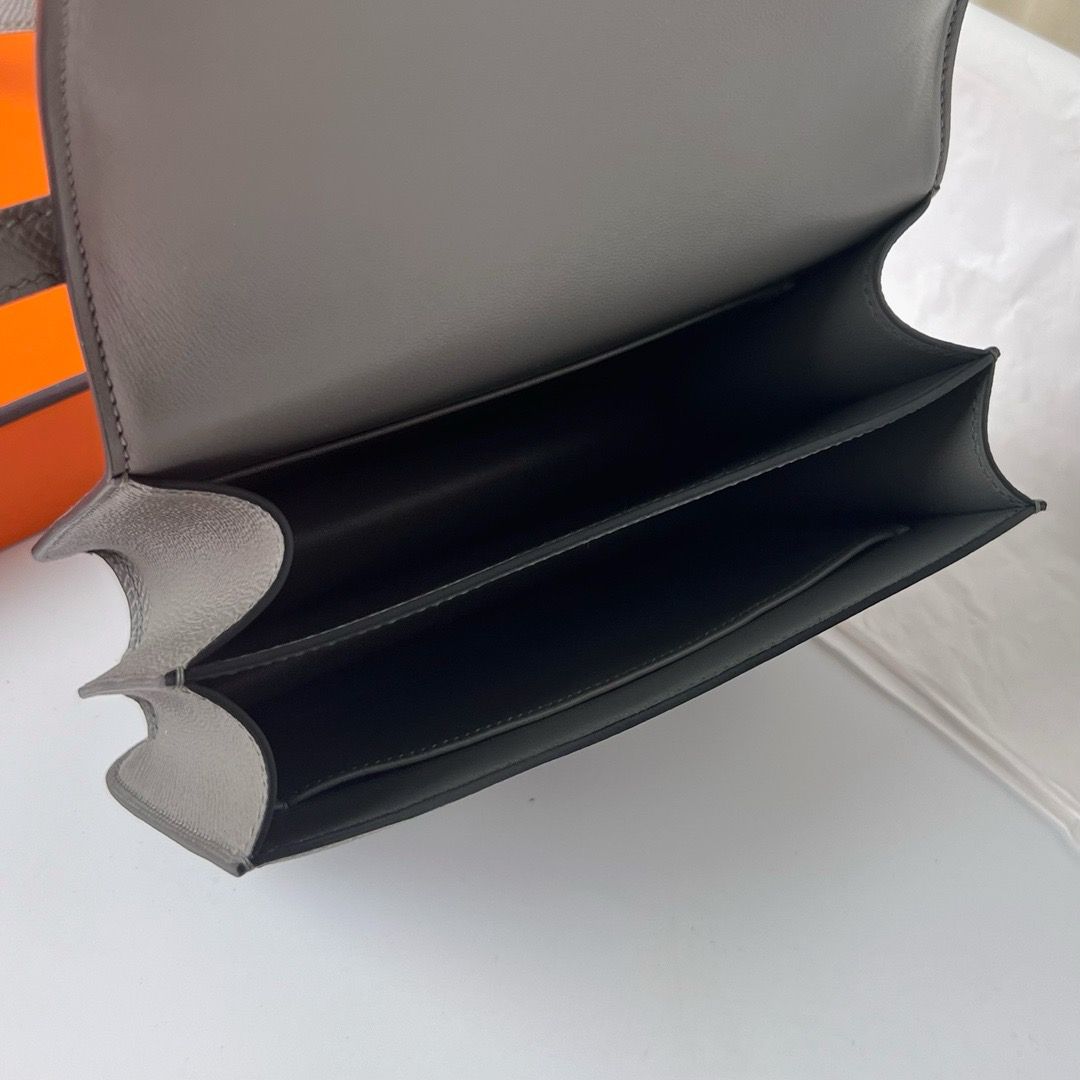 Hermes Constance 18 Handmade Bag In Gris Meyer Epsom Calfskin - Image 8