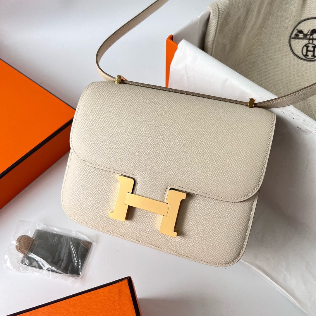 Hermes Constance 1-18 Mirror Bag In Nata Epsom Calfskin - Image 3