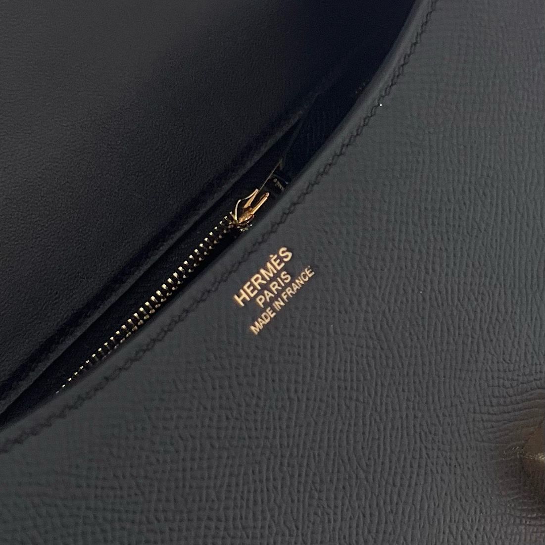 Hermes Constance 1-24 Mirror Bag In Black Epsom Calfskin - Image 10
