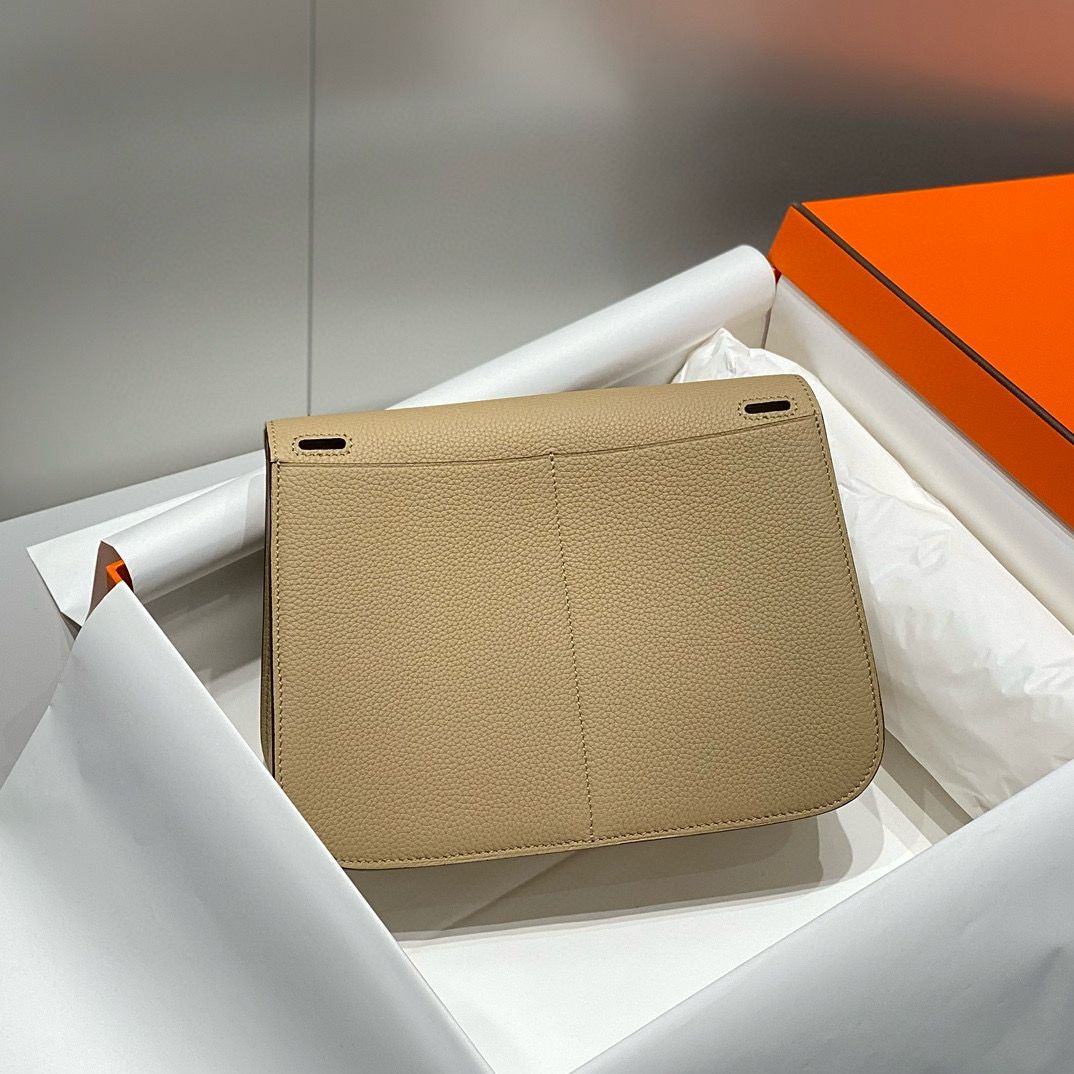 Hermes Halzan 25 Bag in Trench Clemence Leather - Image 3