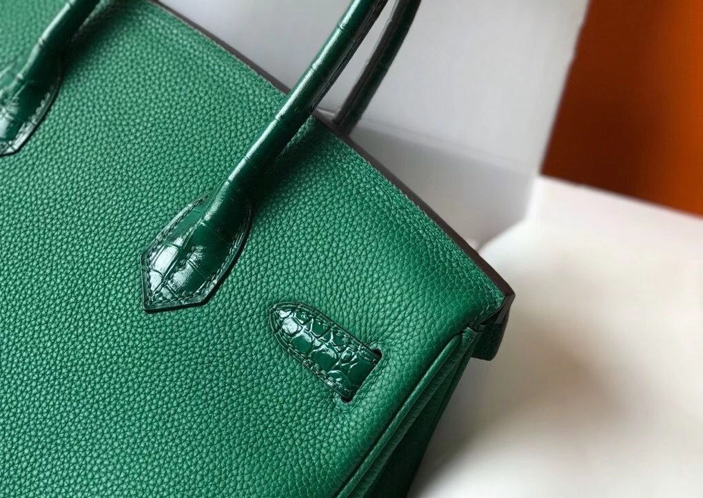 Hermes Touch Birkin 30cm Limited Edition Green Bag - Image 7
