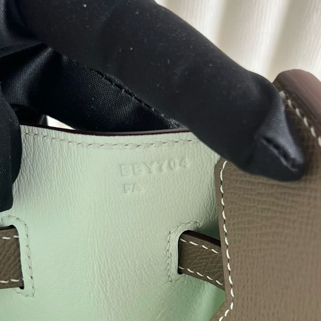 Hermes Birkin 35 Verso Retourne Handmade Bag in Etoupe Epsom Calfskin - Image 5