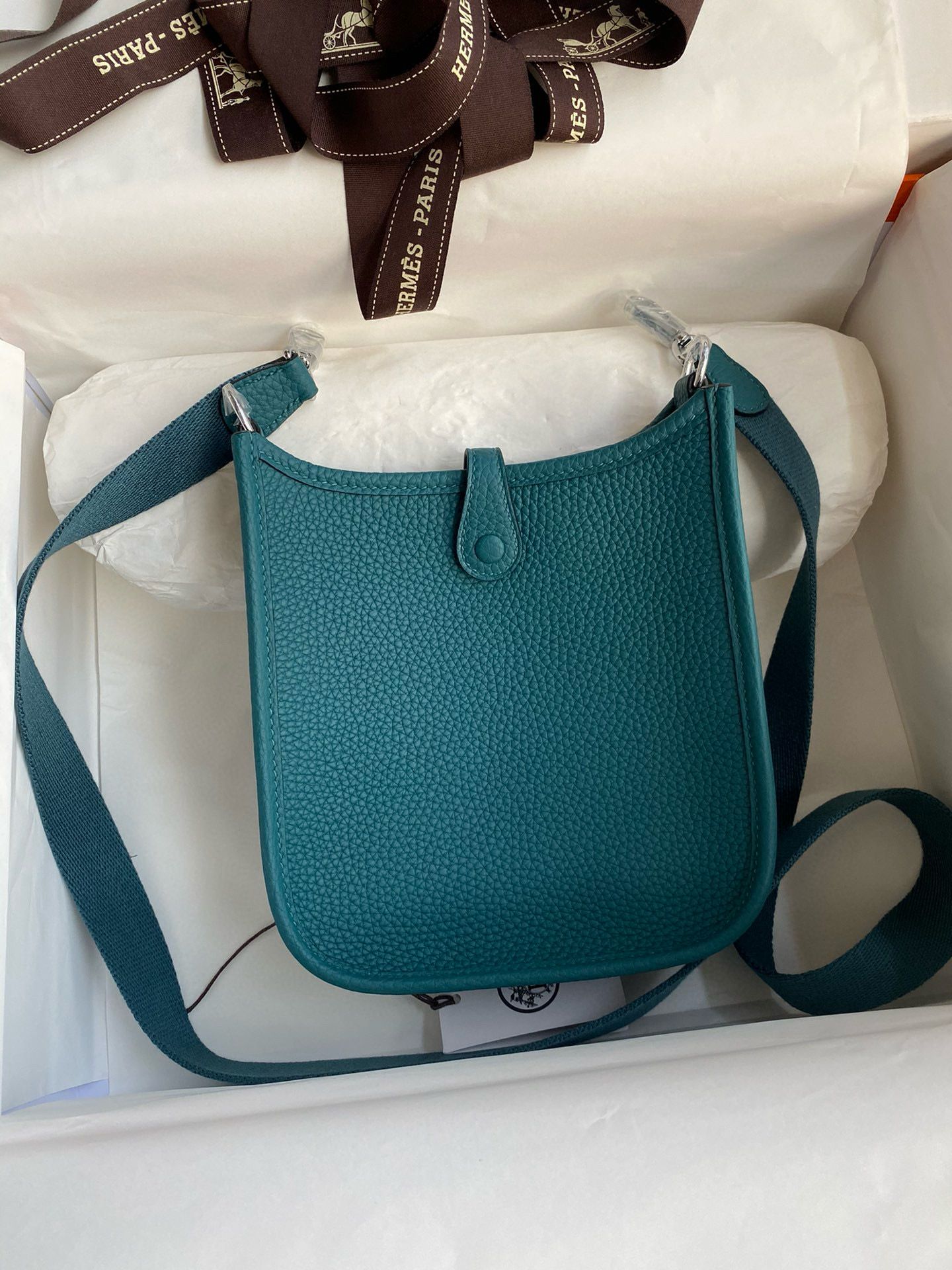 Hermes Evelyne Mini Handmade Bag in Colvert Clemence Leather - Image 3