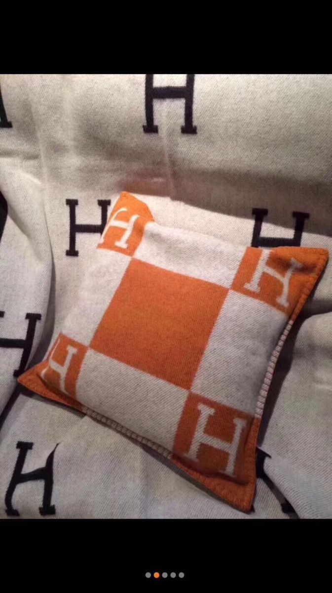 Hermes Orange Small Avalon Pillow - Image 5