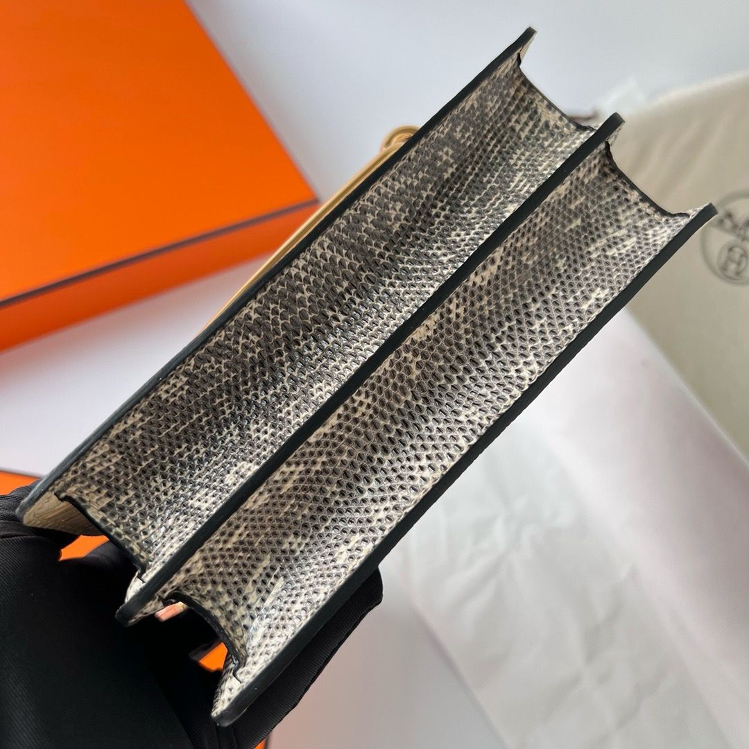 Hermes Roulis Mini 18 Bag in Ombre Lizard Leather - Image 6