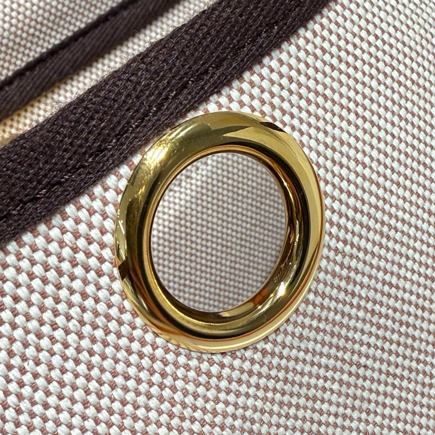 Hermes Herbag Zip 20 Bag in Canvas and Ebene Hunter Calfskin - Image 12