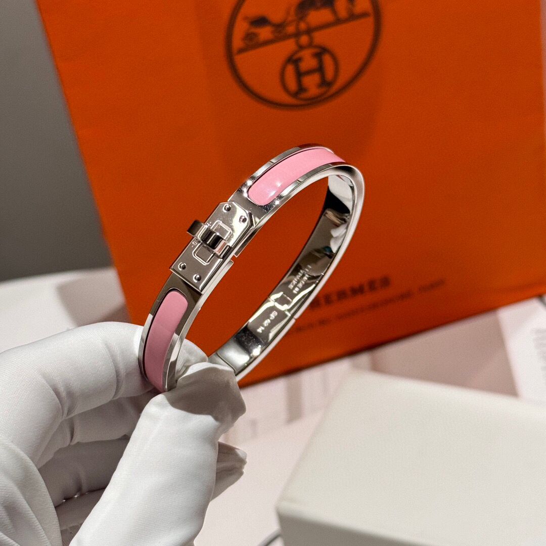 Hermes Pink Mini Clic Kelly Bracelet - Image 4